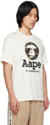 AAPE by A Bathing Ape White MoonFace Camo T-Shirt