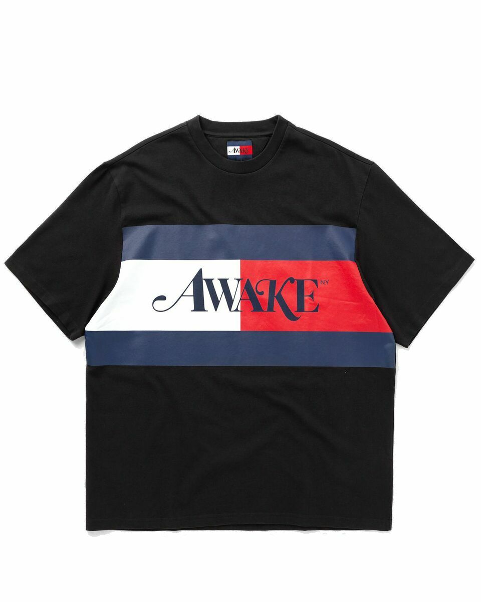 Photo: Tommy Jeans Tommy X Awake Flag Tee Black - Mens - Shortsleeves