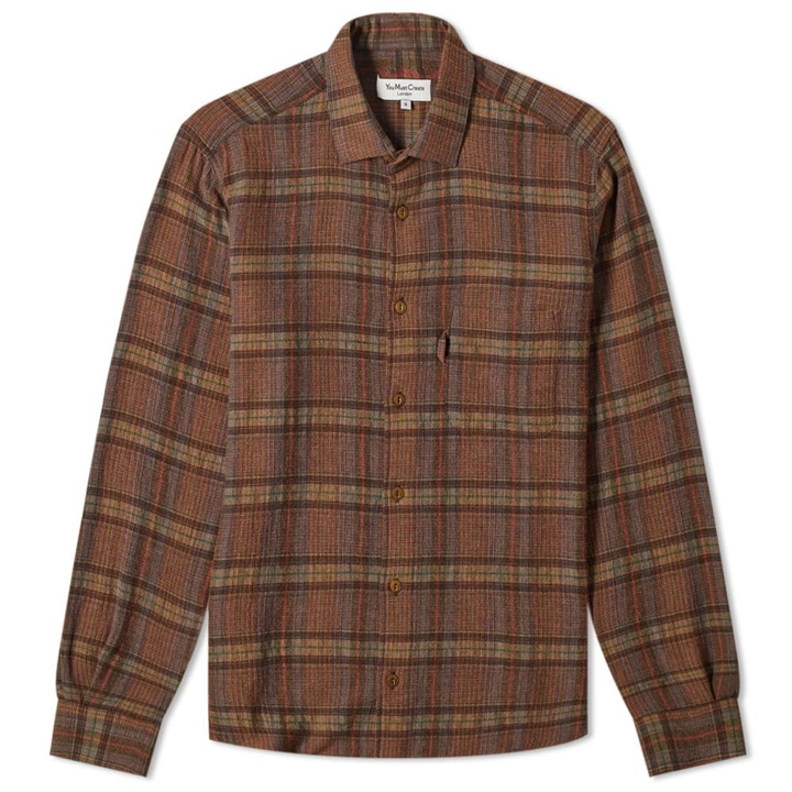 Photo: YMC Curtis Wool Check Pocket Shirt