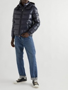 Moncler - Maya Quilted Shell Hooded Down Jacket - Blue