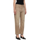 R13 Tan Boyfriend Jeans