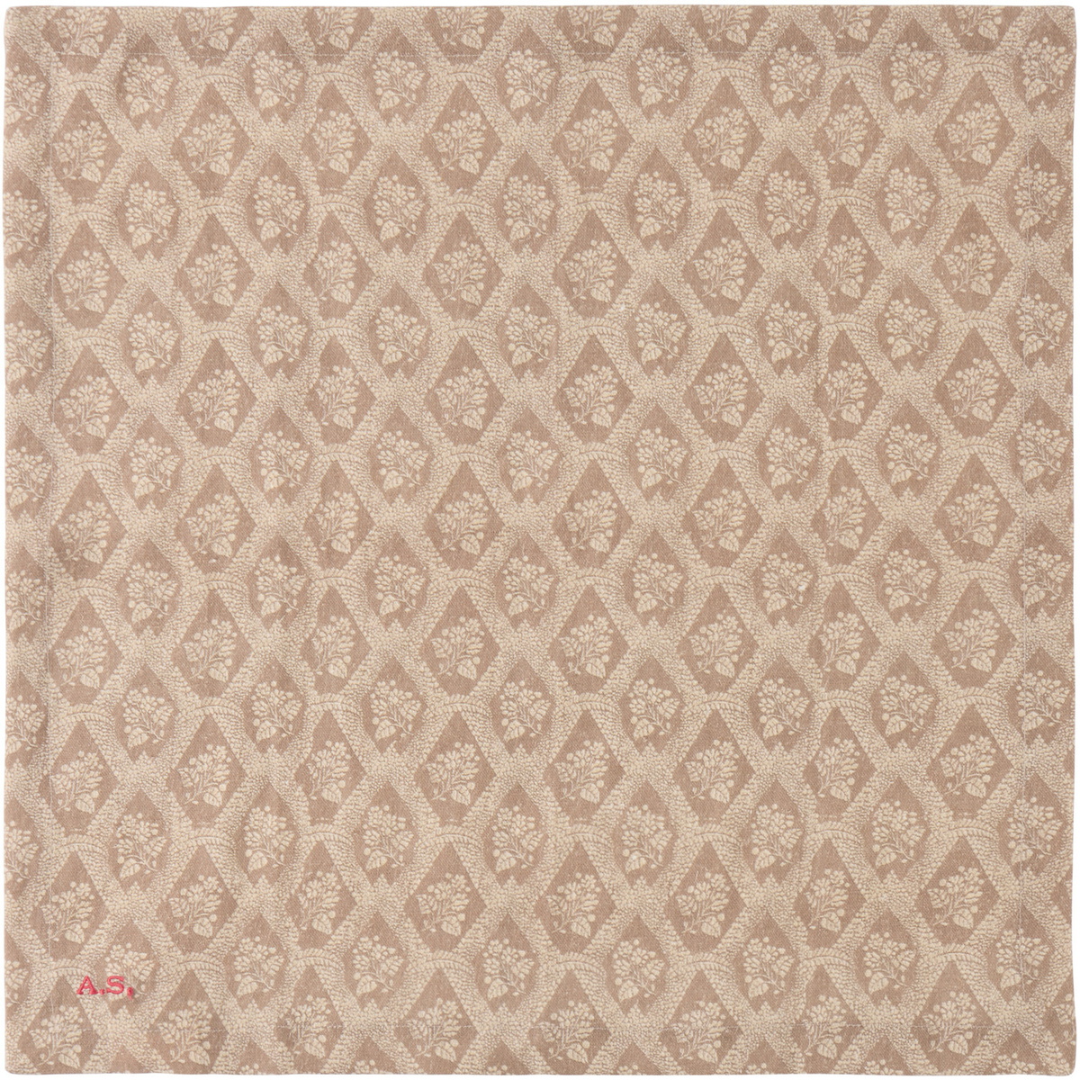 Autumn Sonata Four-Pack Brown & Beige Katerina Napkins