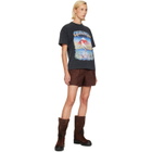 Casablanca Black Oversized T-shirt