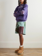 KAPITAL - Kookie Printed Cotton-Jersey Sweatshirt - Purple