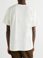 GUCCI - Logo-Print Cotton-Jersey T-Shirt - Neutrals