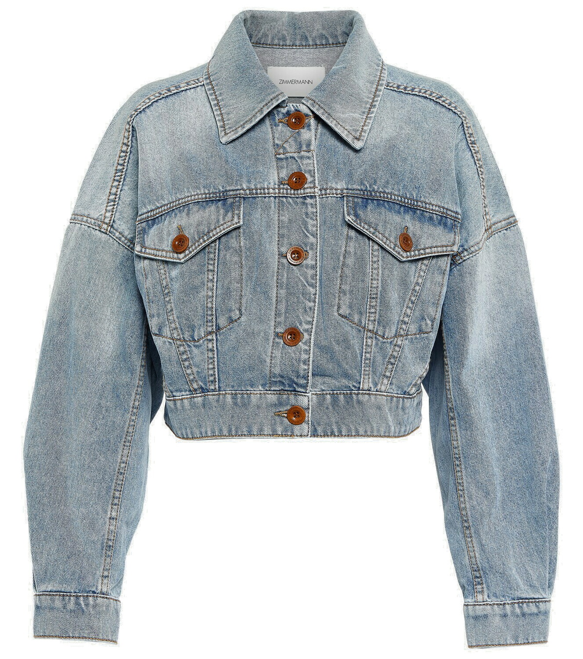 【関税&送料込】Zimmermann Jackets Zimmermann Illuminate Denim Safari Jacket in Ink | FWRD