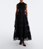 Elie Saab Sheer lace top