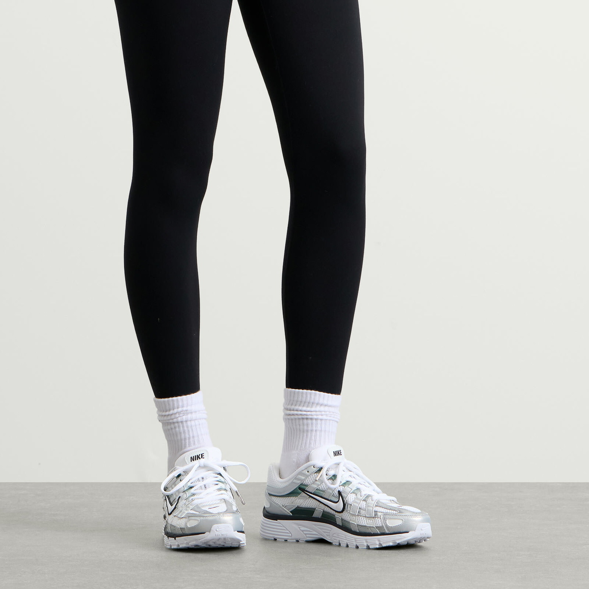 Nike Women's P-6000 SE Sneaker in White/Grey