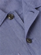 Altea - Dawson Linen Overshirt - Blue