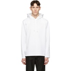 Helmut Lang White Fishtail Hoodie