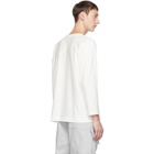 Homme Plisse Issey Miyake White Release Long Sleeve T-Shirt
