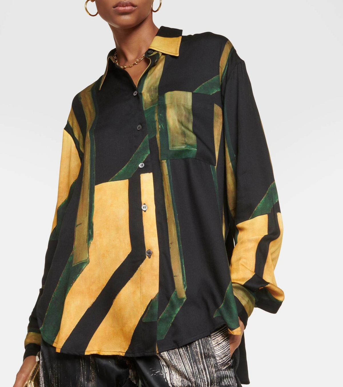 Louisa Ballou Printed oversized shirt