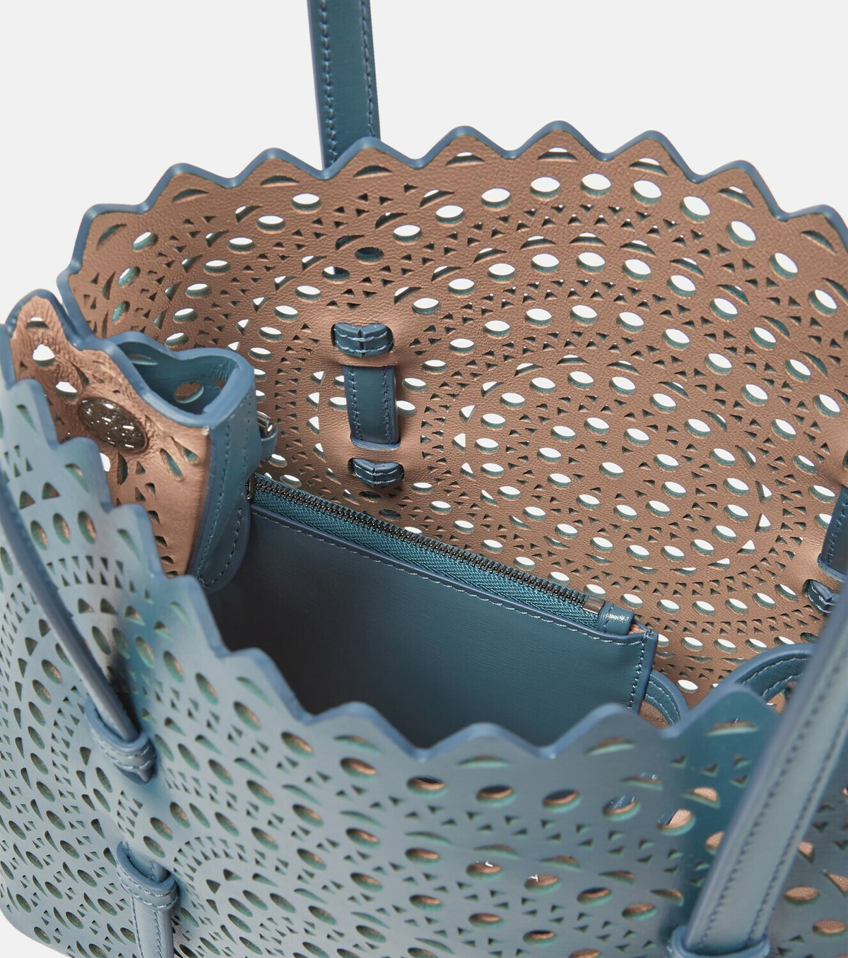 Alaïa Le Mina 25 New Vienne leather tote bag