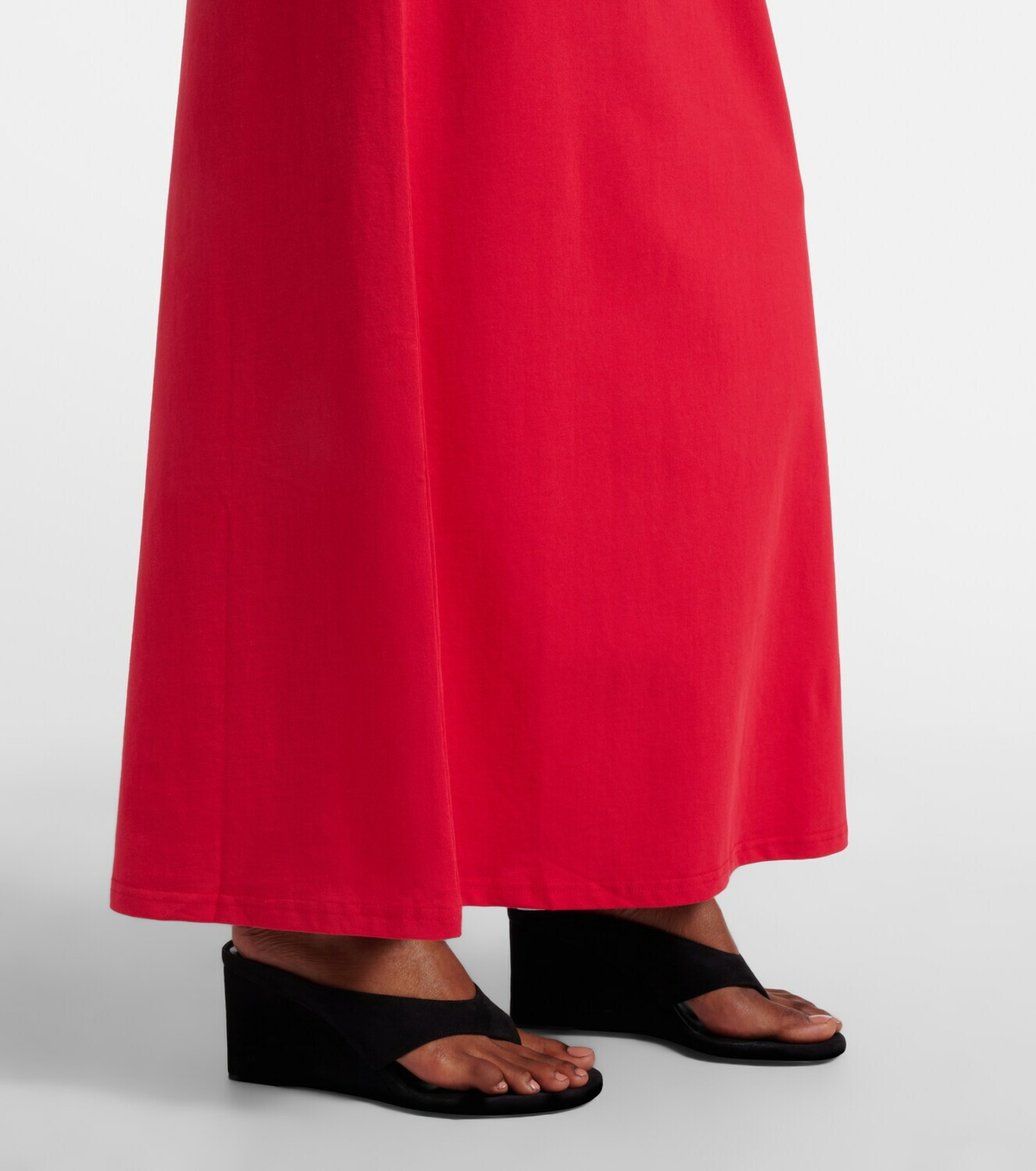 The Frankie Shop Malo cotton jersey maxi dress