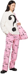 Sky High Farm Workwear Pink Insulation Print Tote