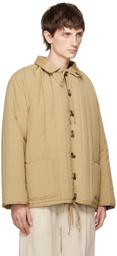 XENIA TELUNTS Beige Quilted Jacket
