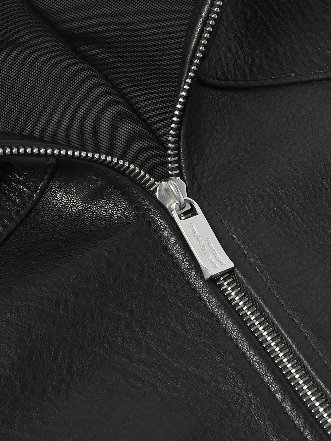 Enfants Riches Déprimés - Cropped Textured-Leather Jacket Enfants Riches Déprimés - Cropped Textured-Leather Jacket