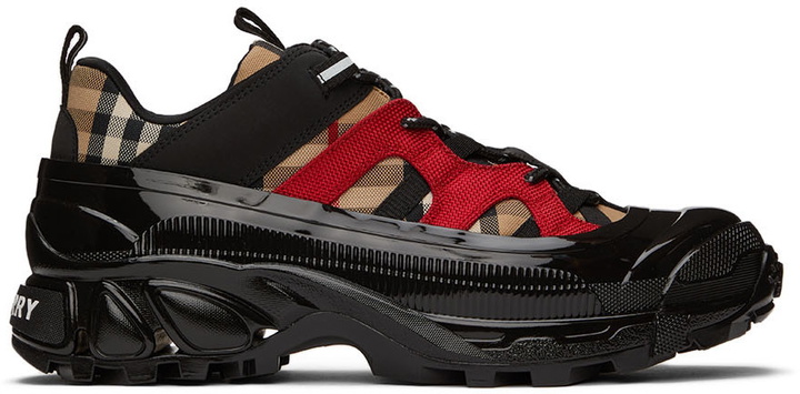 Photo: Burberry Black & Red Arthur Sneakers