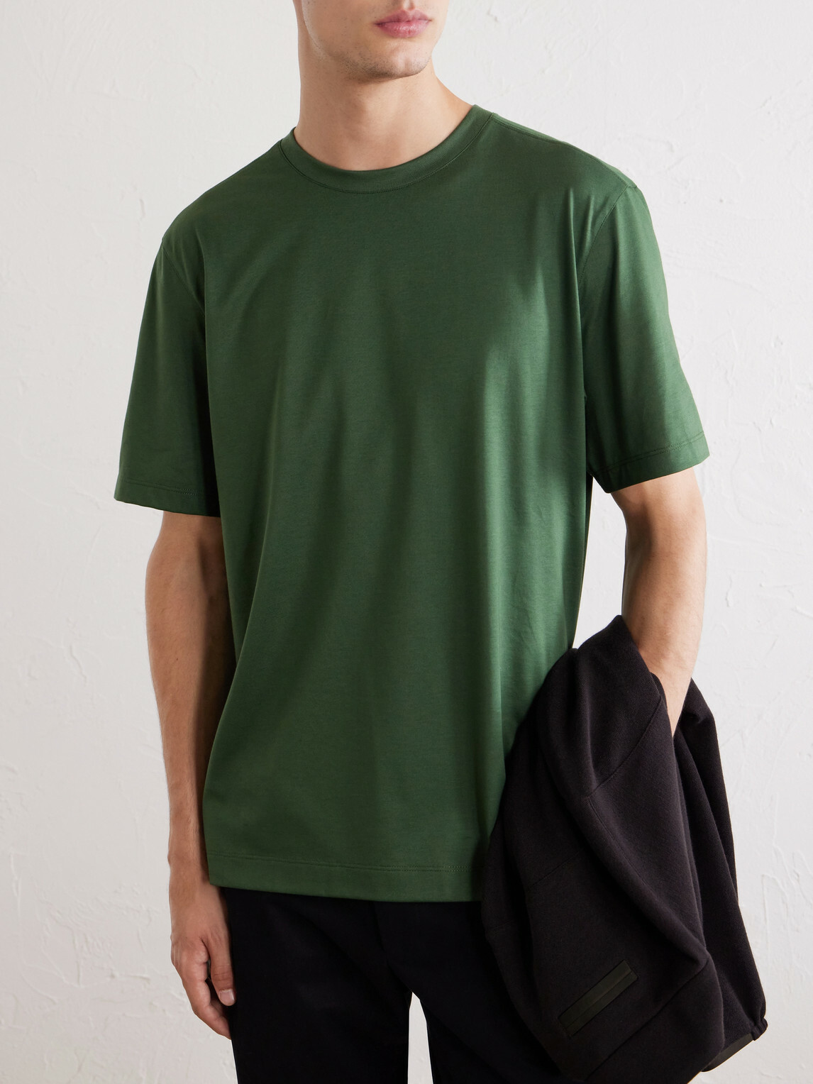 Zegna - Cotton-Jersey T-Shirt - Green
