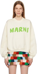 Marni Off-White Printed Sweatshirt