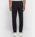 Fendi - Slim-Fit Webbing-Trimmed Cotton-Blend Sweatpants - Men - Black