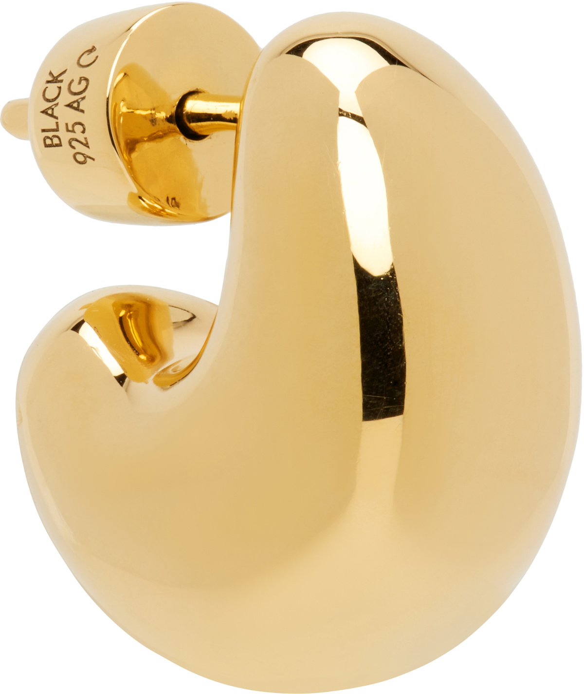 Maria Black Gold Tryvann Pillow Single Earring