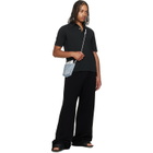 MM6 Maison Margiela Black Logo Patch Sweatpants
