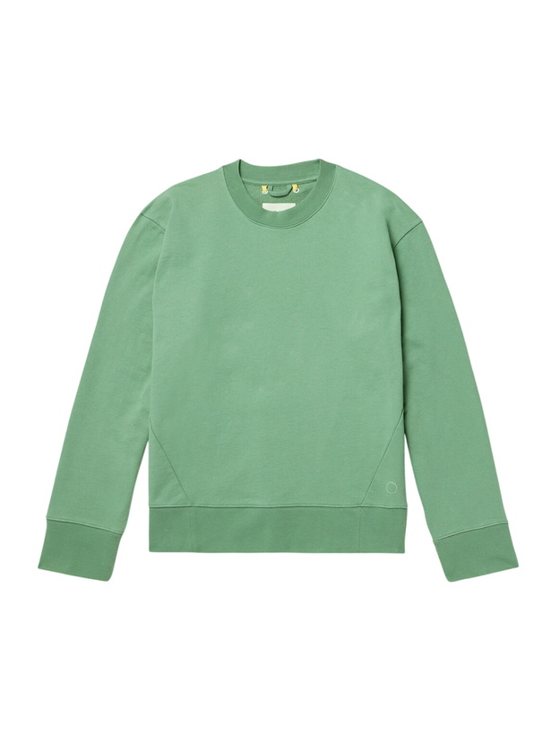 Photo: Folk - Anniversary Cotton-Jersey Sweatshirt - Green