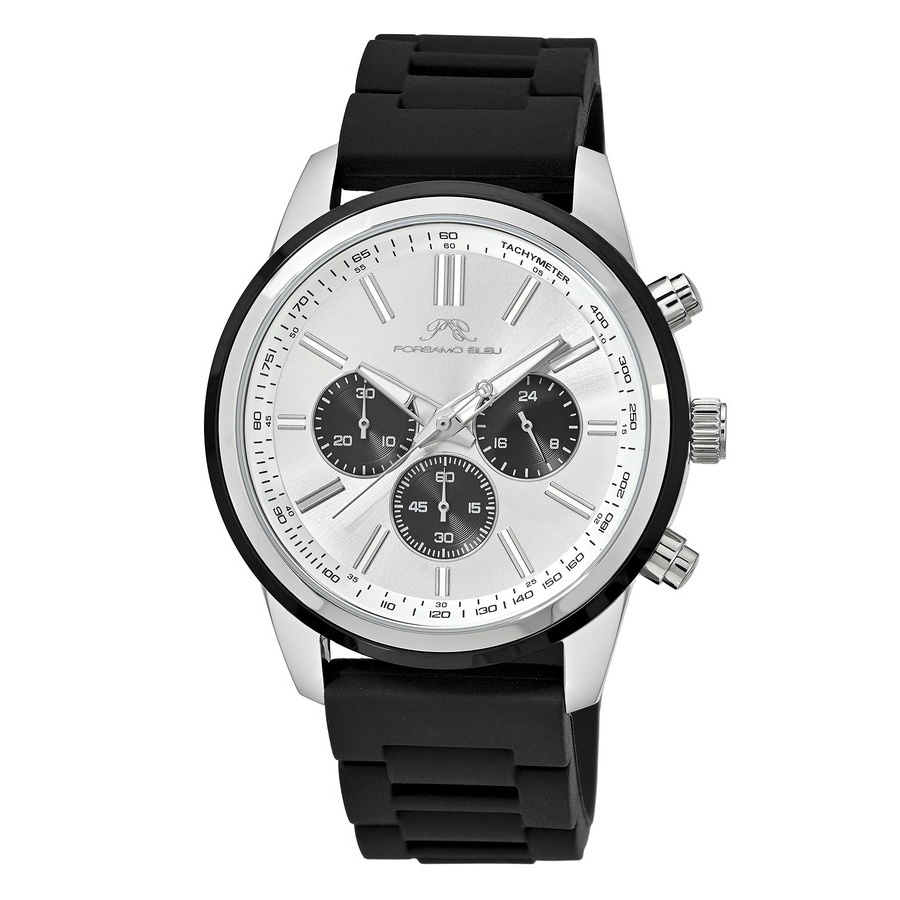 Porsamo Bleu Logan Chronograph Quartz Silver Dial Mens Watch 1451ALOR