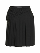MM6 MAISON MARGIELA - Pleated Viscose Blend Mini Skirt