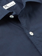 DOPPIAA - Aantero Cotton-Poplin Shirt - Blue