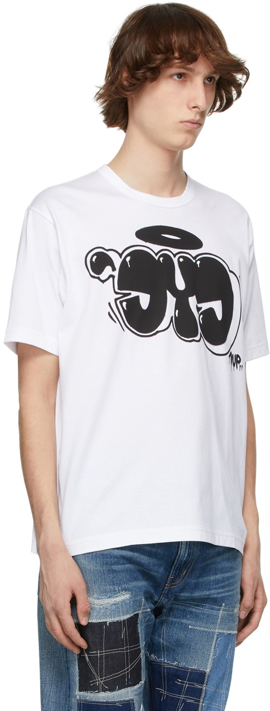 Junya Watanabe White eYe Printed T-Shirt Junya Watanabe