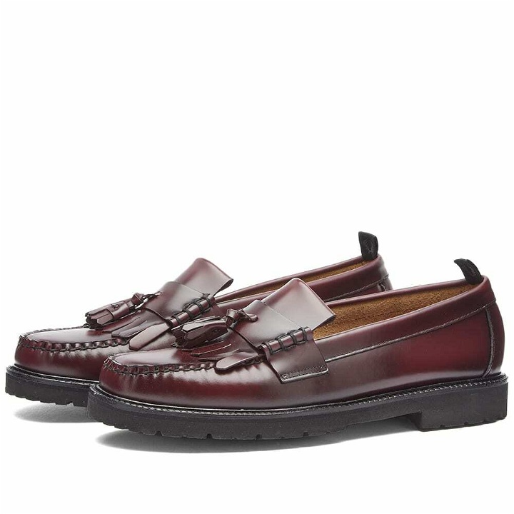 Photo: Fred Perry Authentic Men's G.H Bass Tassel Loafer in Oxblood