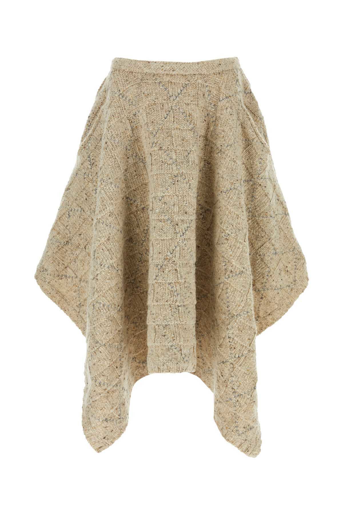 【関税&送料込】Bottega Veneta Wool Cape With Nappa Trims Bottega Veneta WOOL CAPE WITH NAPPA TRIMS | REVERSIBLE