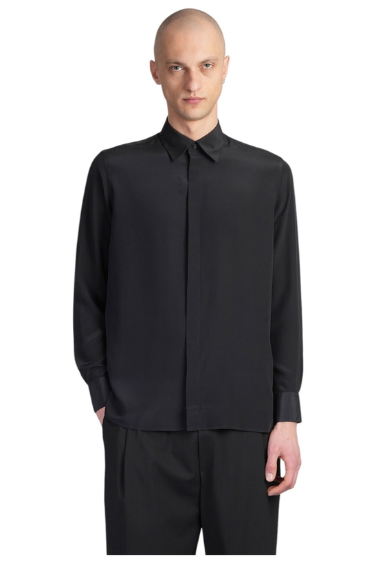 Photo: Laneus Shirt In Black Silk