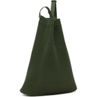HOMME PLISSÉ ISSEY MIYAKE Green Drawstring Pleats Bag