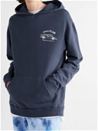 Pasadena Leisure Club - Scenic Route Printed Cotton-Jersey Hoodie - Blue