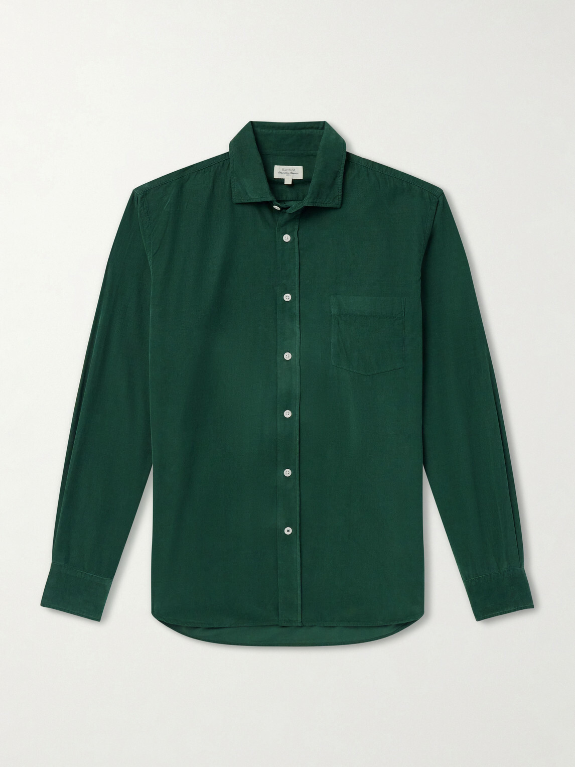 Hartford - Paul Cotton-Corduroy Shirt - Green