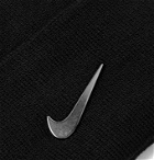Nike - Sportswear Logo-Embellished Knitted Beanie - Black