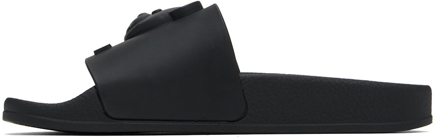 Moschino Black Teddy Bear Pool Slides
