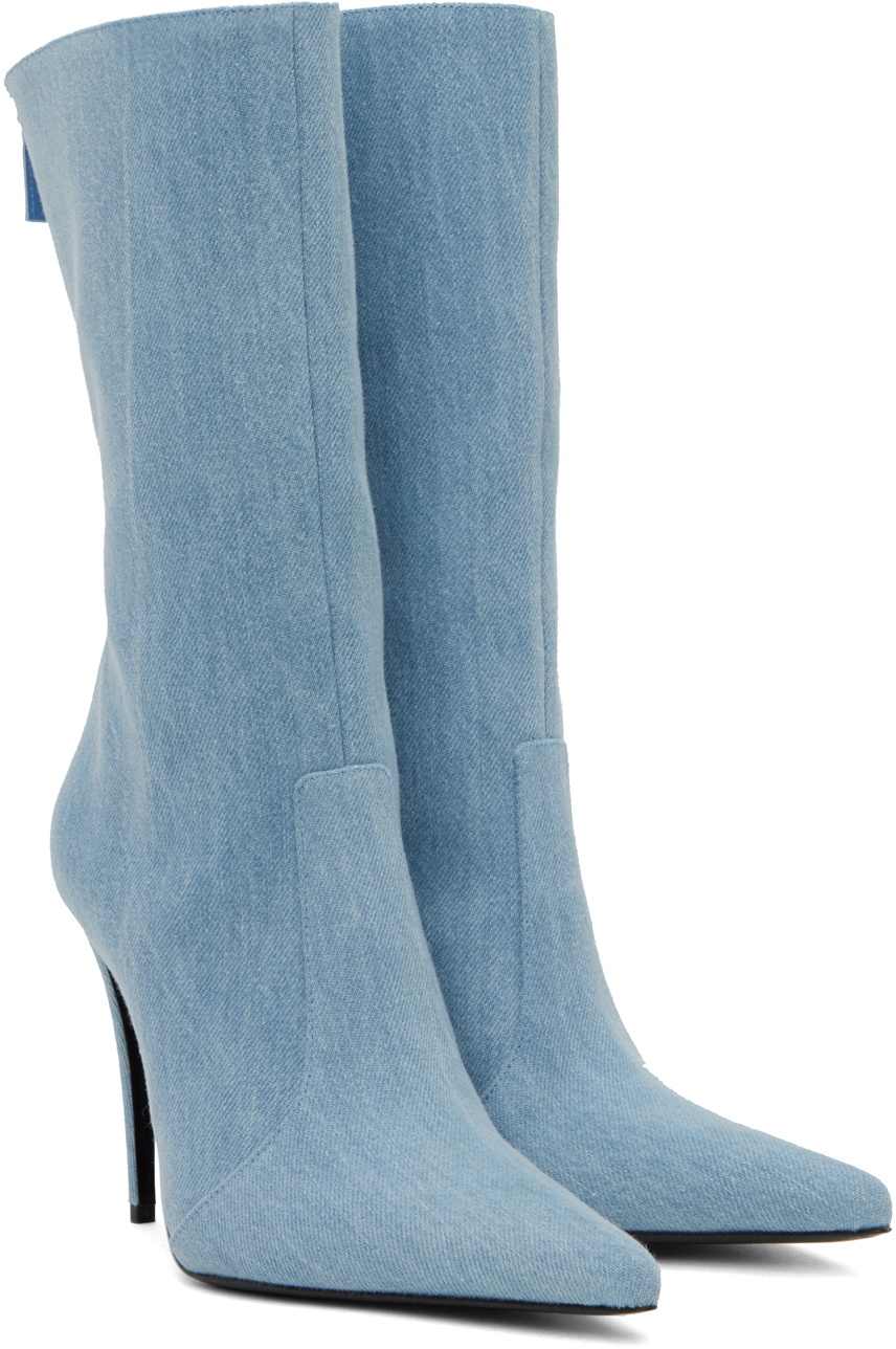 Magda Butrym Blue Sharp Boots Magda Butrym