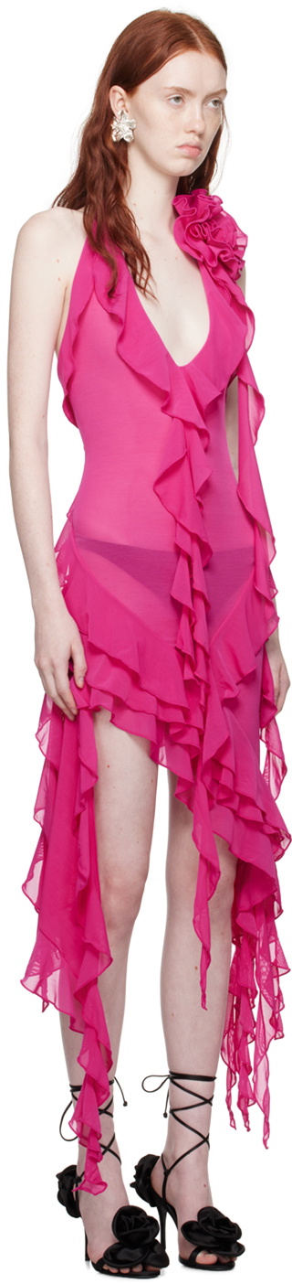 Fancì Club Pink Garden of Eden Midi Dress