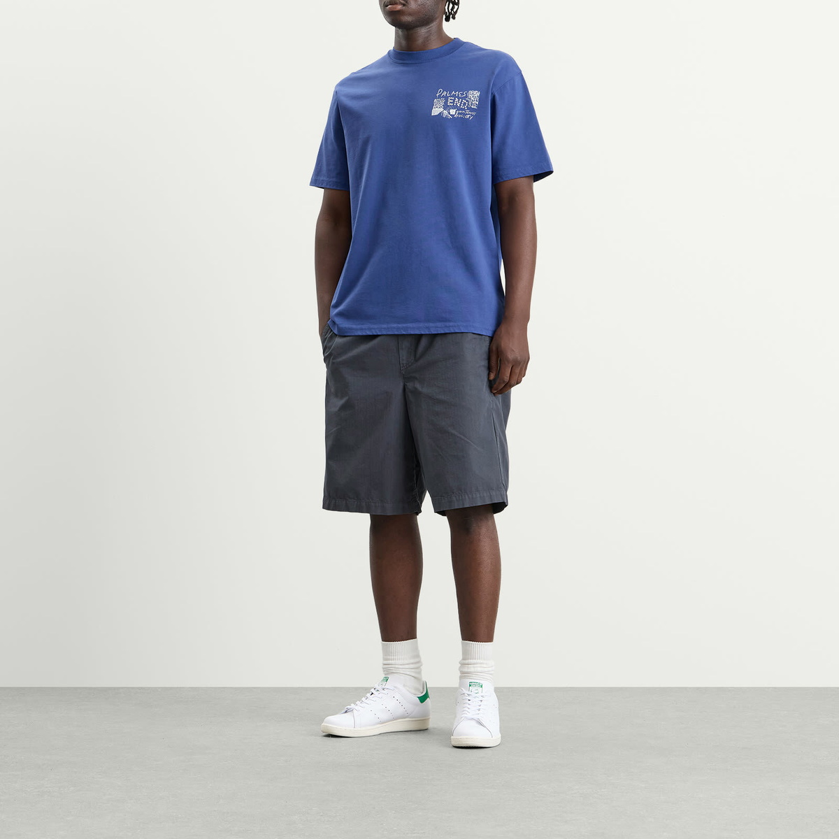 END. x Palmes Men's Scene T-Shirt in Blue