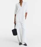 Max Mara Knitted crêpe top