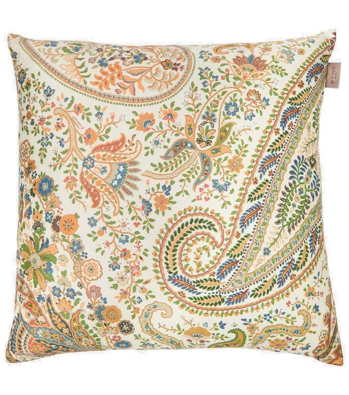 Photo: Etro Embroidered cotton cushion