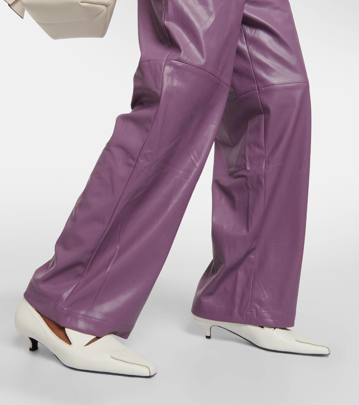 Jacques Wei Faux leather straight pants
