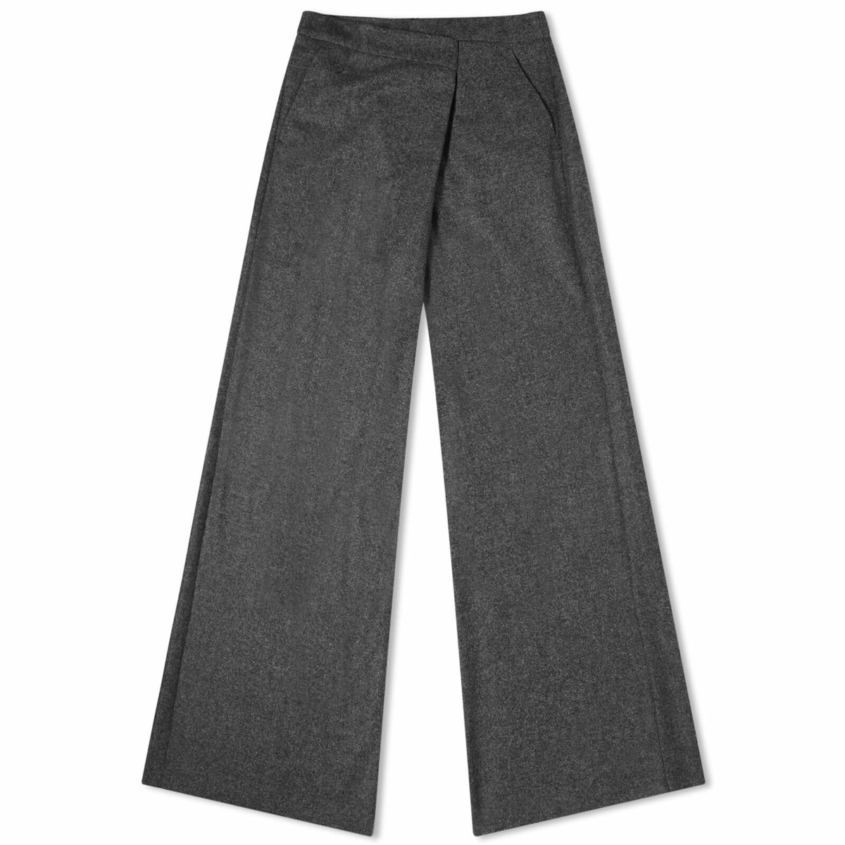 Grey Pleat - front trousers Theory - La DoubleJ Long And Sassy silk wrap  dress - GenesinlifeShops Canada