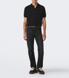 Fendi Fendi Match FF Zucca suede-trimmed sneakers