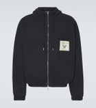 Jacquemus Torneo cotton fleece zip-up hoodie