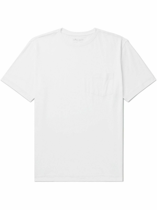 Photo: Peter Millar - Seaside Summer Cotton and Modal-Blend Jersey T-Shirt - White